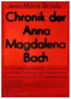 Crónica de Anna Magdalena Bach cartel